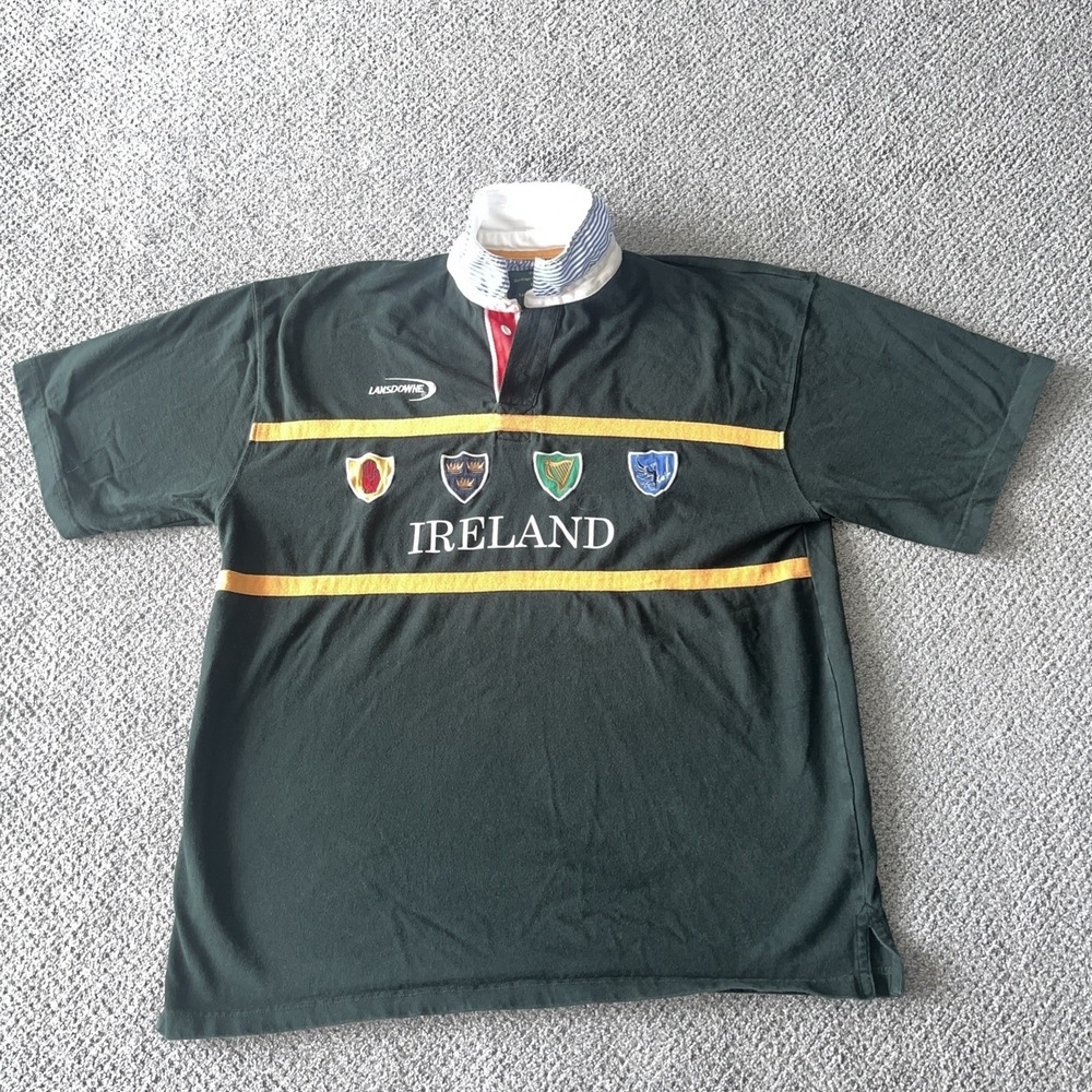 Lansdowne Ireland Short Sleeve Rugby‎ Polo Shirt. XXL. Heritage Collection
